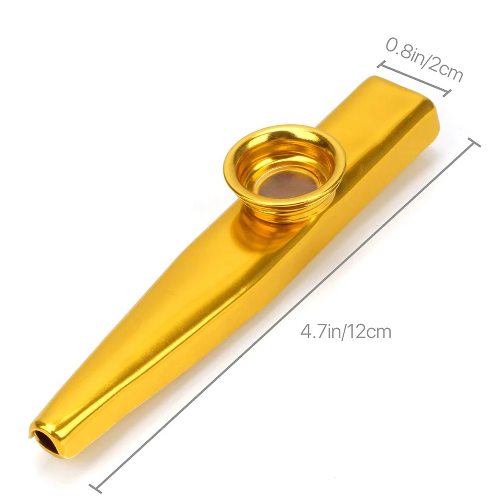 Музыкальные инструменты Kazoos 6 различных цветов металла для детской гитары укулеле скрипки клавиатуры пианино