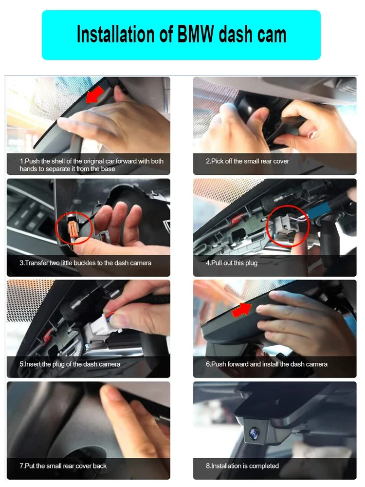 4K HD Hidden G-sensor Dash Camera with 170 Angle Waterproof GPS Night ...