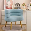 Sky Blue - Gold Frame [Lamb's Fleece]