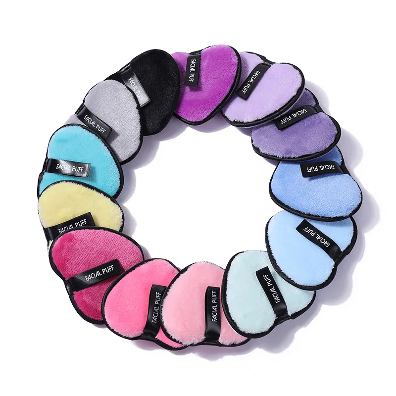 Heart Love Shape Microfiber Velvet Reusable Makeup Remover Pads Buy