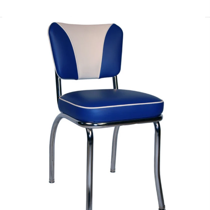 1950s Стиль Ретро американский винтажный промышленный обеденный металлический стул