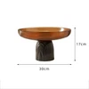 clear 30 Clash Threaded Tall Fruit Plate