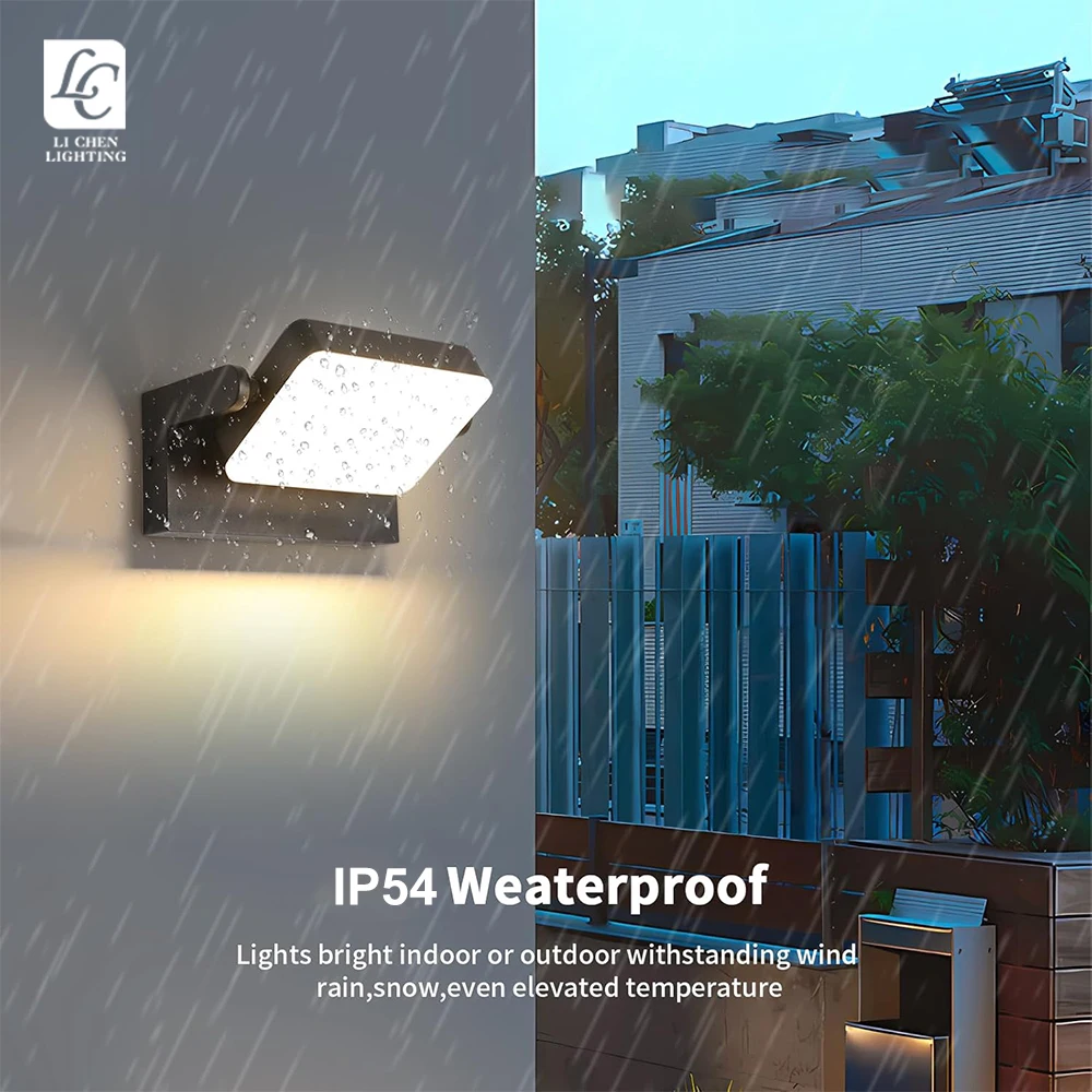 BD40 European Style Led  Outdoor Lighting IP54 Modern Waterproof Outdoor Rotate Wall Lamp Outdoor Light  