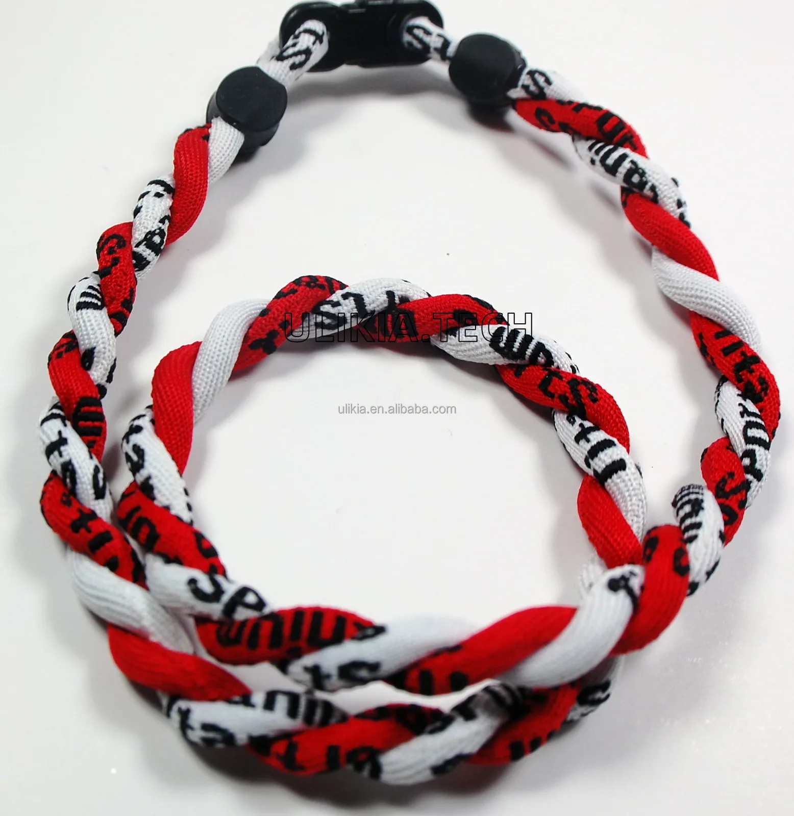 2rope Nylon Titanium Baseball Softball Braided Rope Tornado Necklace