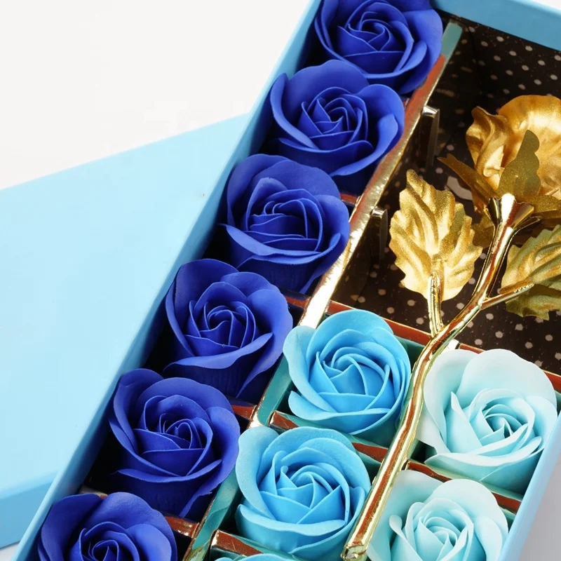 2023 Mothers Valentines Festival Day Wedding Decoration 12pcs Soap Rose