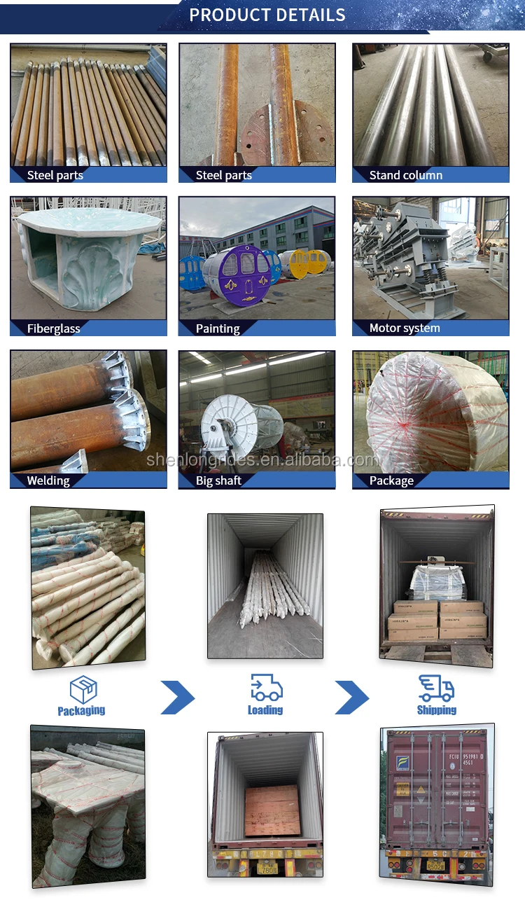 Factory Sale Outdoor Playground Equipment 15/20/25.8/30/42/46/50/88M Ferris Wheel Commercial Amusement Park Rides