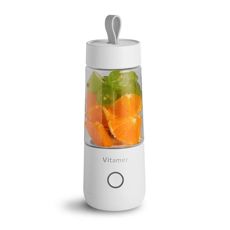 Mini mixeur électrique portable 350 ml pour jus de fruits, rechargeable par USB, avec gobelet de sport et fonction smoothie._voghion.com