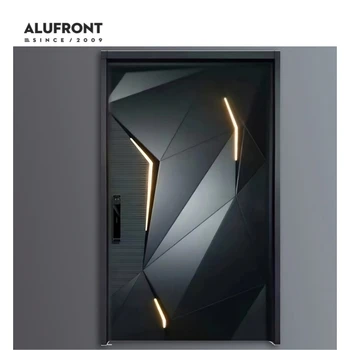 Factory Price Anti-theft Security Front Door Intelligent Smart Lock Cast Aluminum Entry Door for Villa House