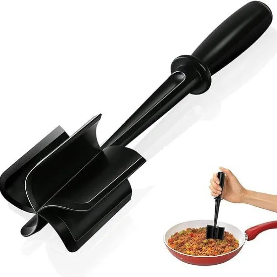 Non Stick Mix Kitchen Heat Resistant Meat Masher Mixes Hamburger Chopper Premium Mashes Kitchen Gadgets