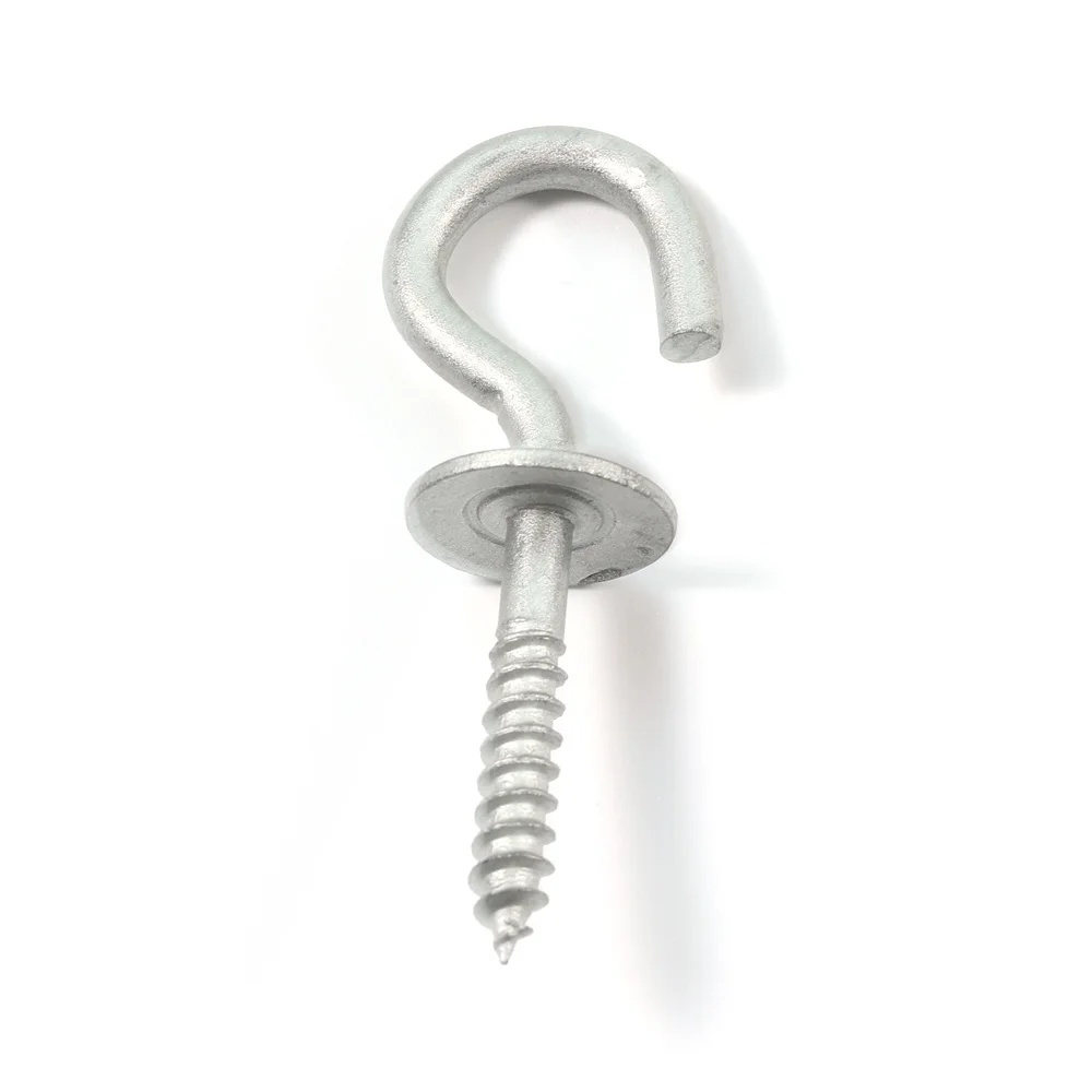 Custom Galvanized Sheep Eye Self-Tapping Screw With Circle Light Hooks Loop Ring Nail M3 M5 M8 Thread Sizes Sheep Horn Eye Bolt
