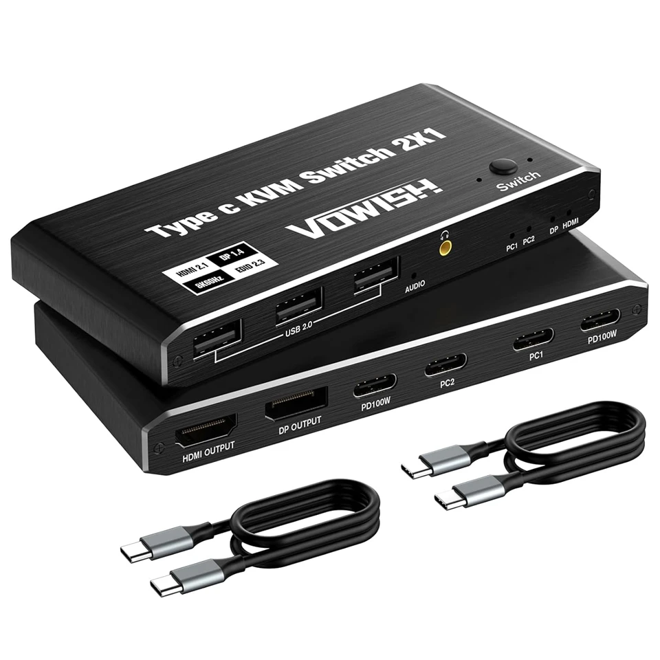 ◎人気商品◎USB C to HDMI KVMスイッチ 4K　Type-C Amazon.co.jp: Type-C KVMスイッチ 4K@60Hz、2台のコンピューターが1台