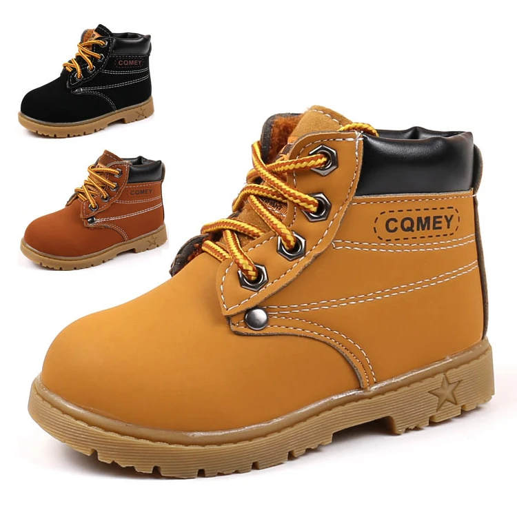 Зима 2020, Детская Хлопковая обувь для мальчиков и девочек, теплые ботинки Martin, ботинки для детей