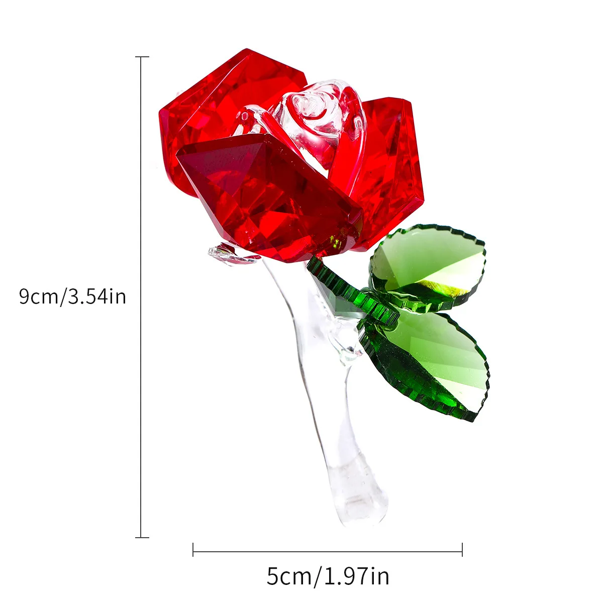 product colorful crystal rose ornaments figurine for home decor and business gifts unique and elegant design-10