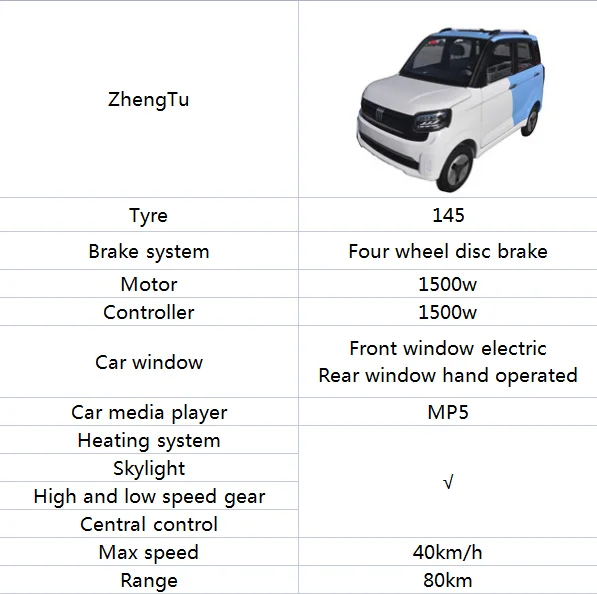 Energy-saving Electric Cars Cheap Price Mini Electric Automobile JX013