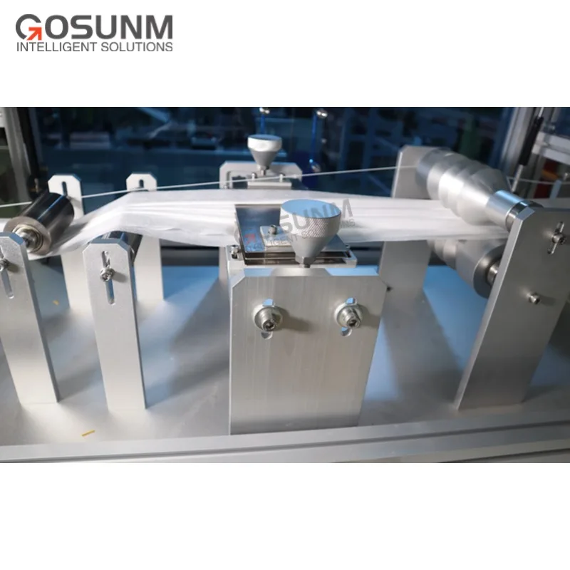 High Speed Medical Mask Making Machine Fully Automatic Tie on Face Mask Machine Mask Ear Loop Knitting Machine