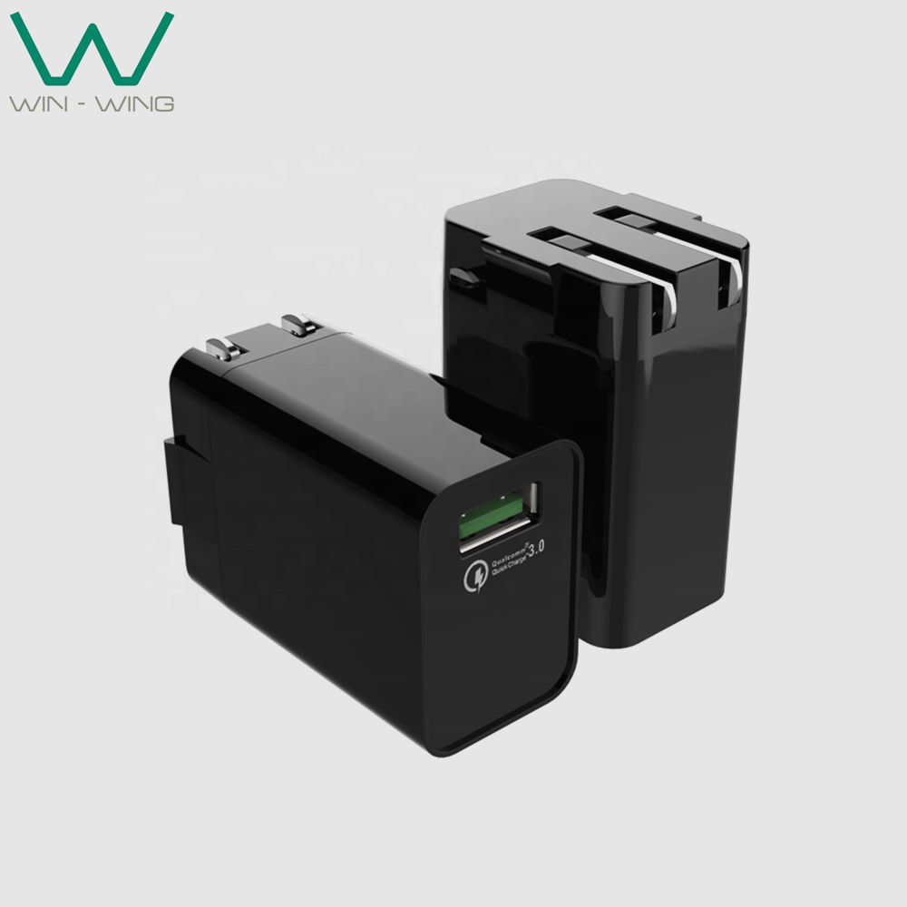 Usb Uk Plug Wall Charger QC 3.0 5V/9V/12V 18W USB Charger US EU AUS UK PLUG