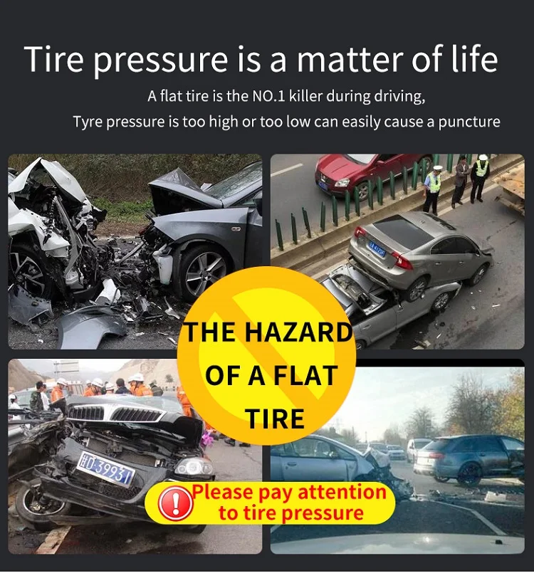 YP003 Best Selling Wireless Smart Tire Inflators Lightweight Electric Fast Pumping Portable Air Pump with 8000mAh