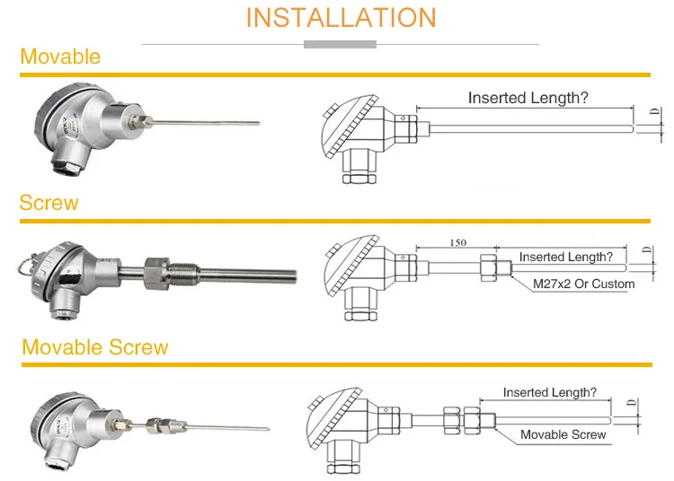 Cu50 RTD Temperature Sensors - Reliable Heat Resistance