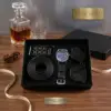 Set da 4 pezzi: cinturino per orologio nero, occhiali da sole, confezione regalo