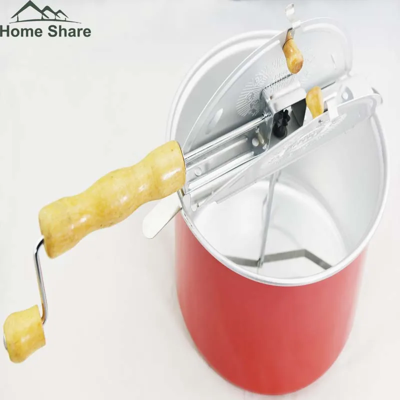 popcorn popper with crank