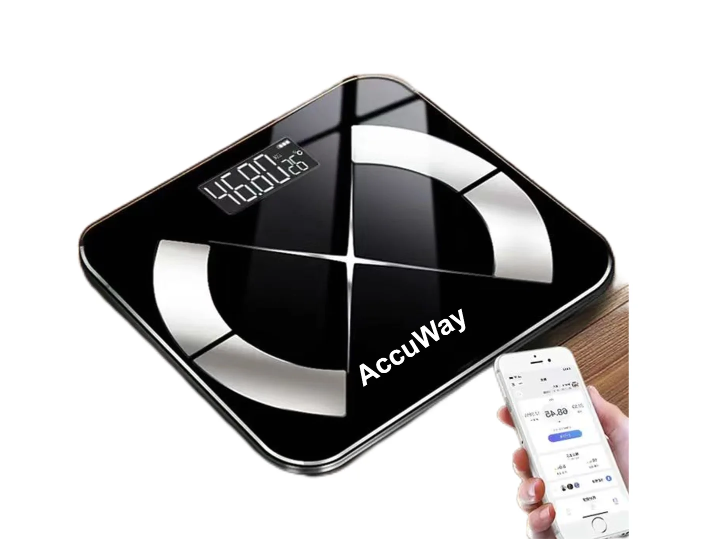 Smart Body Fat Scale with Big Clear Digital Screen Full Base Battery Charge Analysis Body Weight 180kg