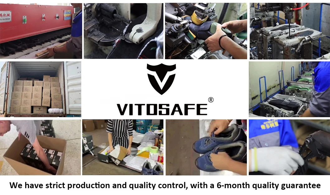 VITOSAFE Brand Custom Anti-puncture Steel Toe Man Safety Shoes Protective Work Boots for Men supplier