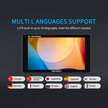 Feelworld LUT6 6 Inch Other Camera Monitor  Aluminum Alloy Video Camera Hot Sale Professional Studio for Dslr Field Monitor detail image
