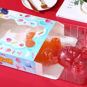 Trendy 3D Anime Gummies Small Cartoon Rubber Gummies in 1kg Halal Certified Fruit Flavored Gift Box Coated Bottle Packaging