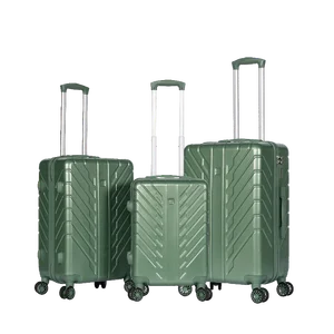 Factory 3 Pcs 20/24/28  Abs Suitcase Set Travel 20 24 28 Inch Hard Luggage Set Rolling Luggage on Wheels