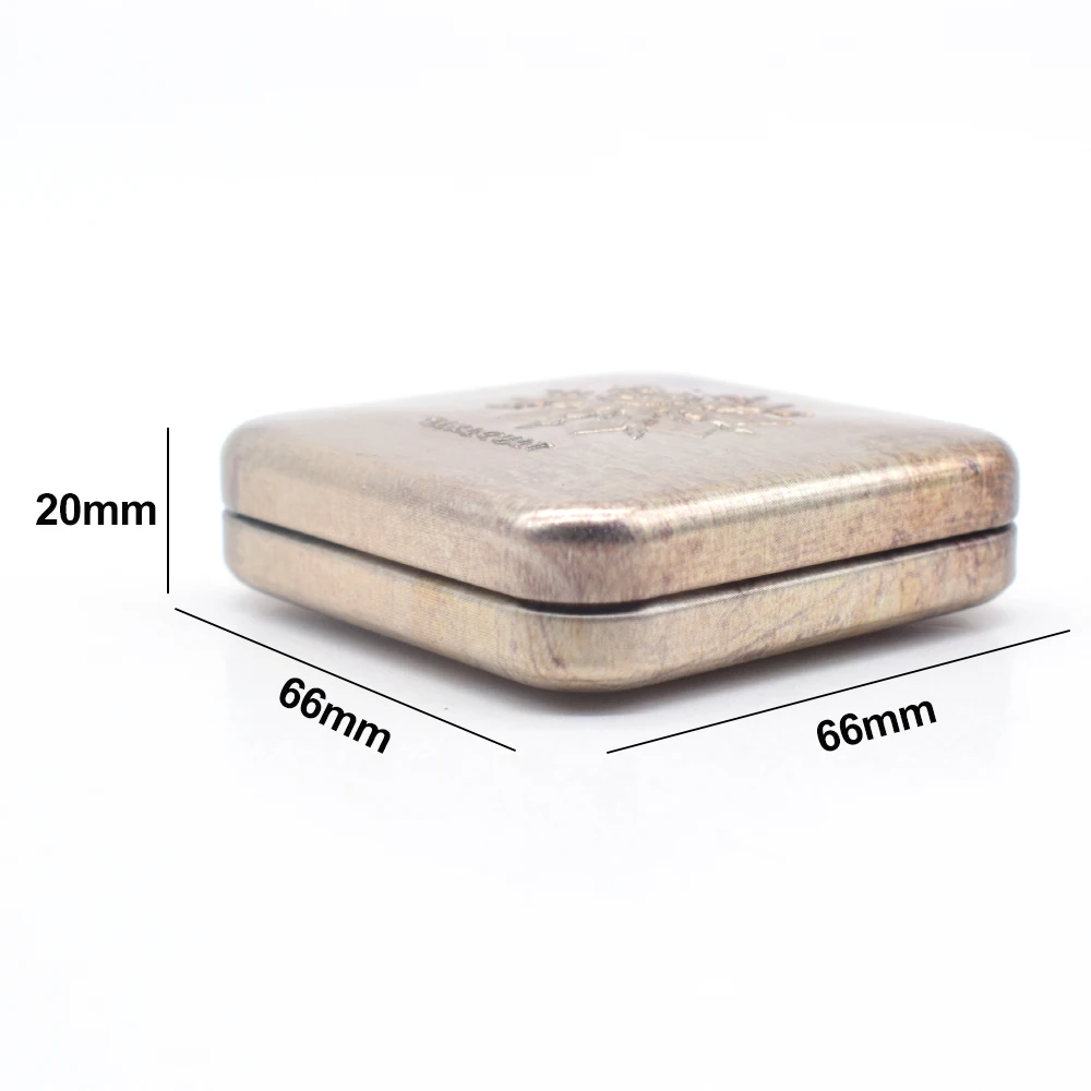 Custom Embossed Logo Tinplate Small Mini Tin Condom Storage Box Candy Mint Usb Metal Hinge Tin Can Hinged Square Tin Box Case
