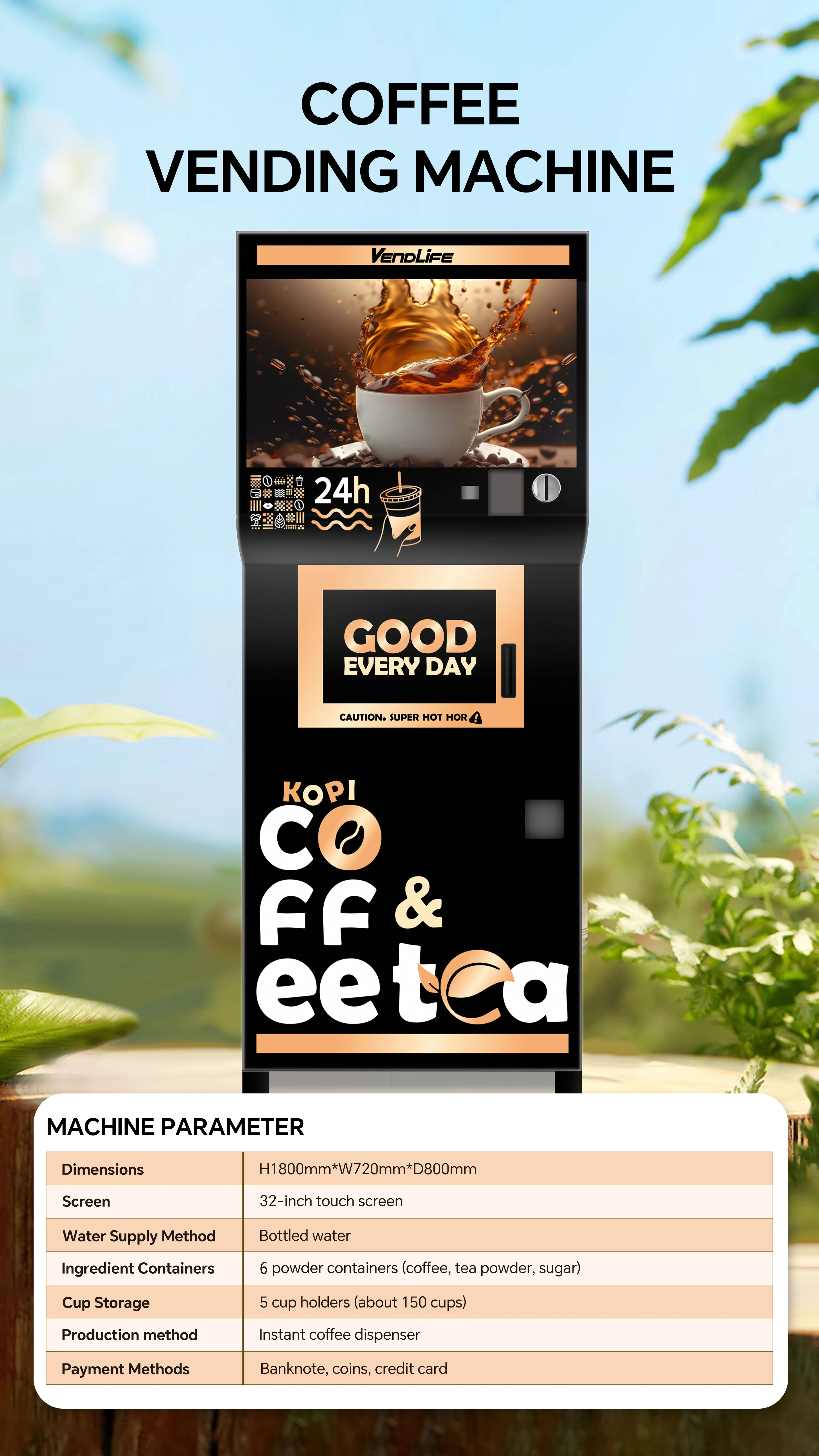 product vendlife professional instant coffee vending machine commercial coffee machines for sale coffee vending machine full automatic-1