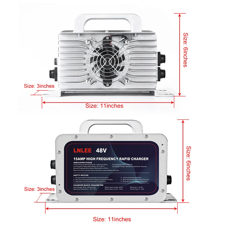 LNLEE CE ROHS одобрено 20A 48V li-ion Agv зарядное устройство