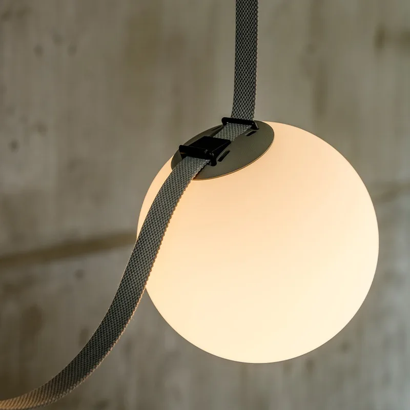 Современный простой стиль бар магазин одежды Ресторан гостиная спальня металлический ремень люстра