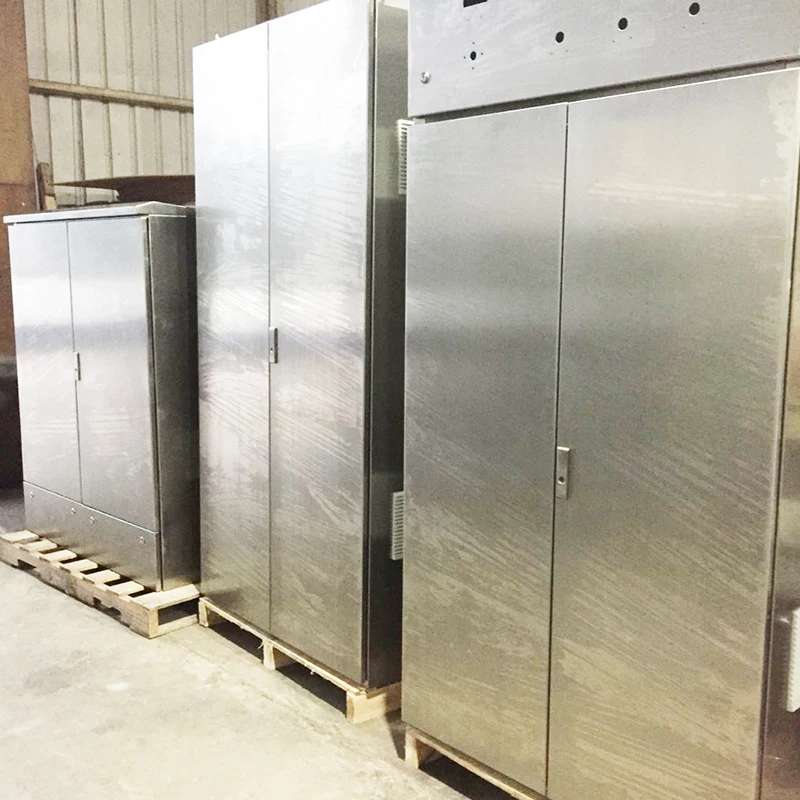 450*600*800mm 15U Outdoor Network Cabinet Stainless Steel Rack Floor Waterproof Rain Proof Monitor P(图9)