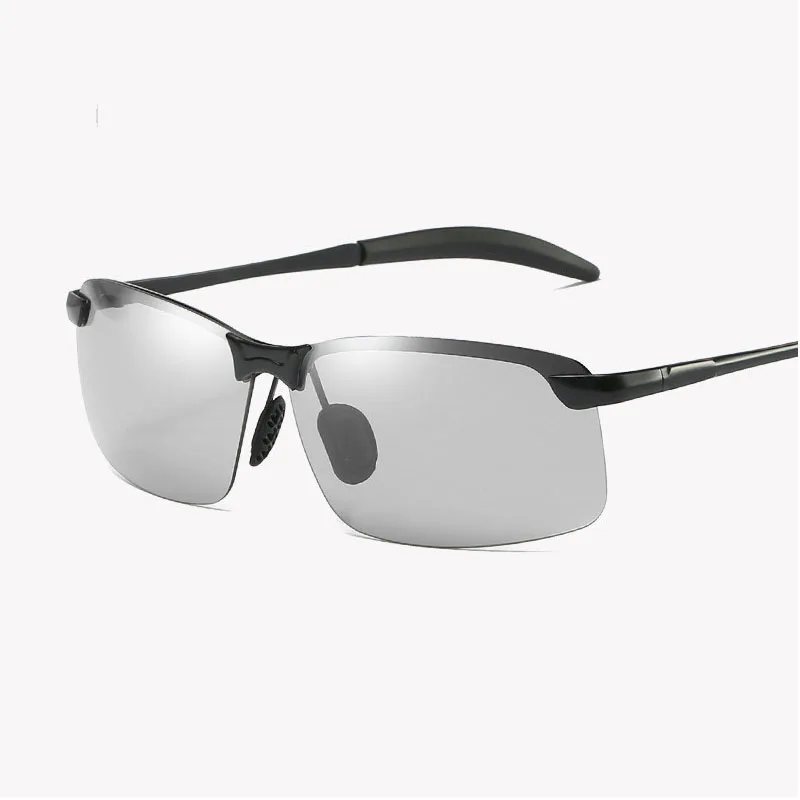Men  Photochromic Sunglasses display Glasses Driving Color-changing 