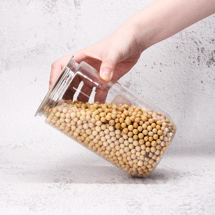 Clear Can Packaging Smell Proof Small Plastic Jars With Lids Plastic Jars With Lids Small Spices Jars Clear Can for Dry Food