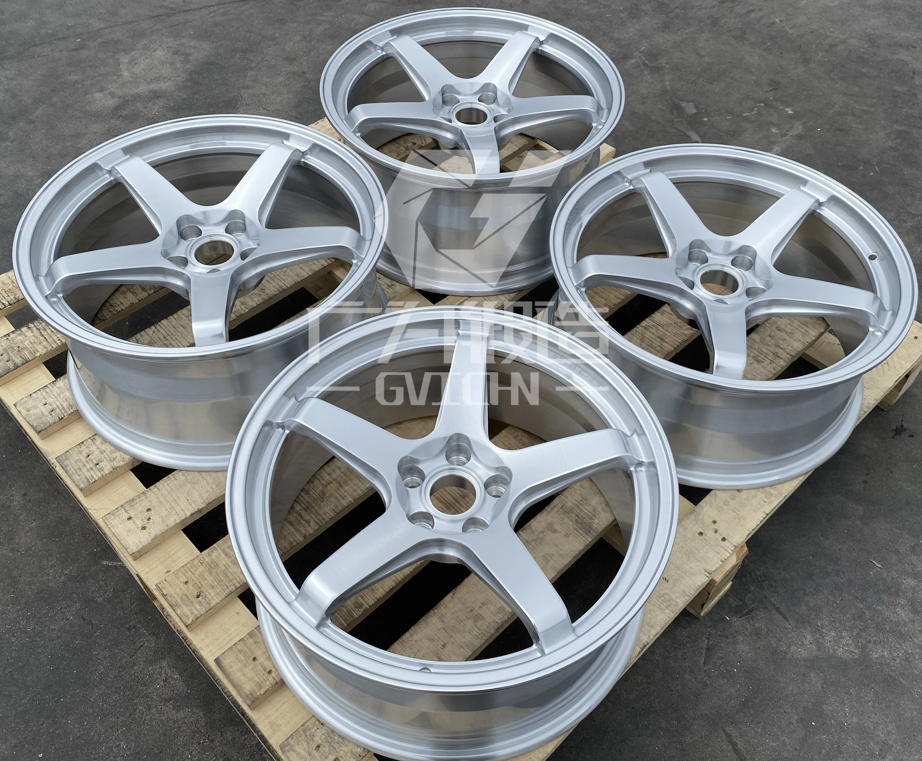 GVICHN brushed silver forged aluminum alloy wheel hub 17 18 19 20 21 22 23 24 25  inch high quality rims 5x112 5x114.3 5x120