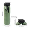 Olive green folding cup-opp bag