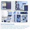 Wind chasing clouds-blue