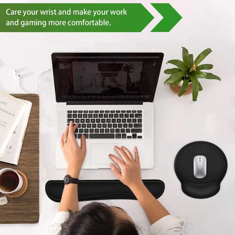 Pc Gamer Office Gaming Keyboard Wrist Rest Pad Wrist Rest Mouse Pad ...