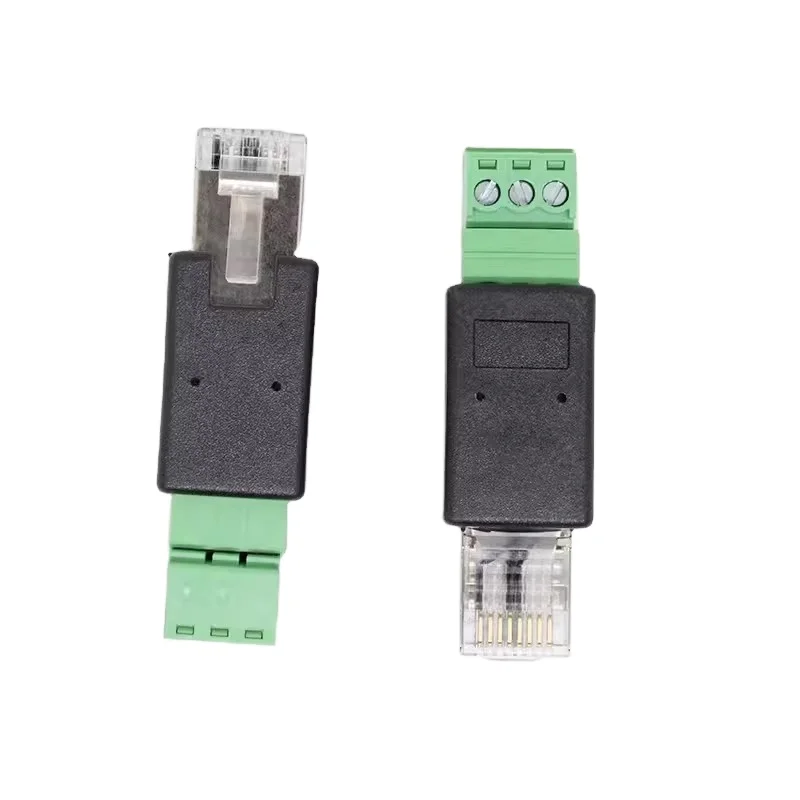 RJ45 to RS485 Terminal Network RJ45 Male Crystal Head to RS232 3Pin ...