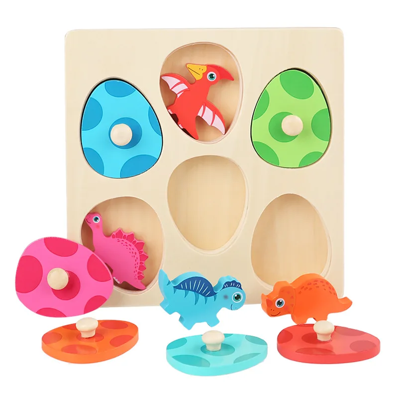 Wooden Dinosaur Alphabet Puzzle Educational Fun for Kids