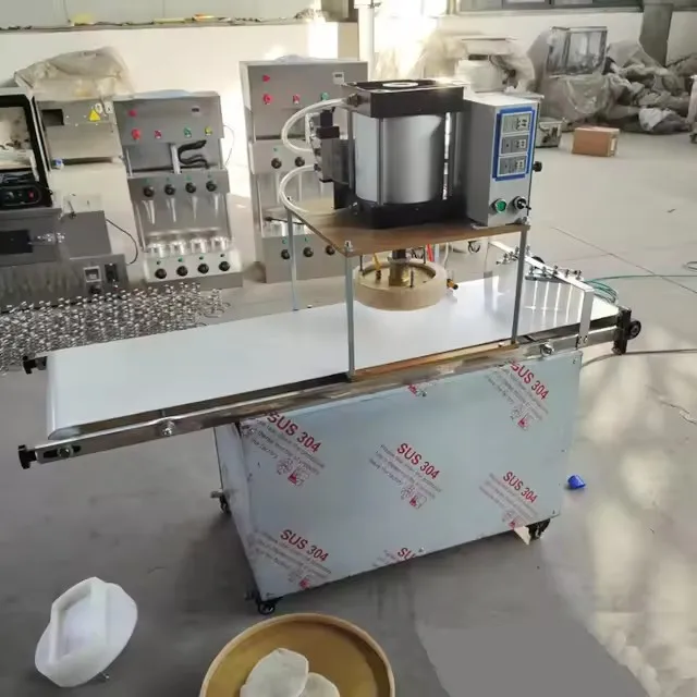 Automatic Pneumatic Tortilla Pizza-former Pancake 120w Pizza Crust Base ...