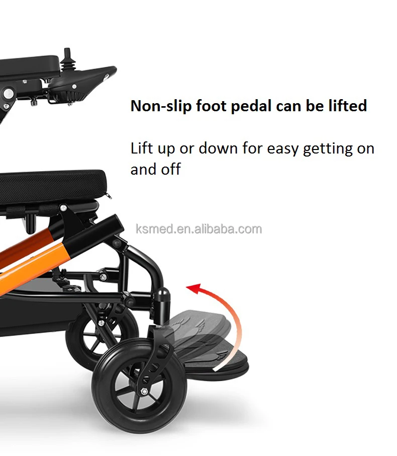 Ksm602 Portable Lightweight Electric Wheelchair Remote Control Folding