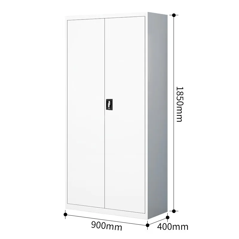 Steel File Cabinet with 2 Doors and 5 Adjustable Shelves for Office or School Storage