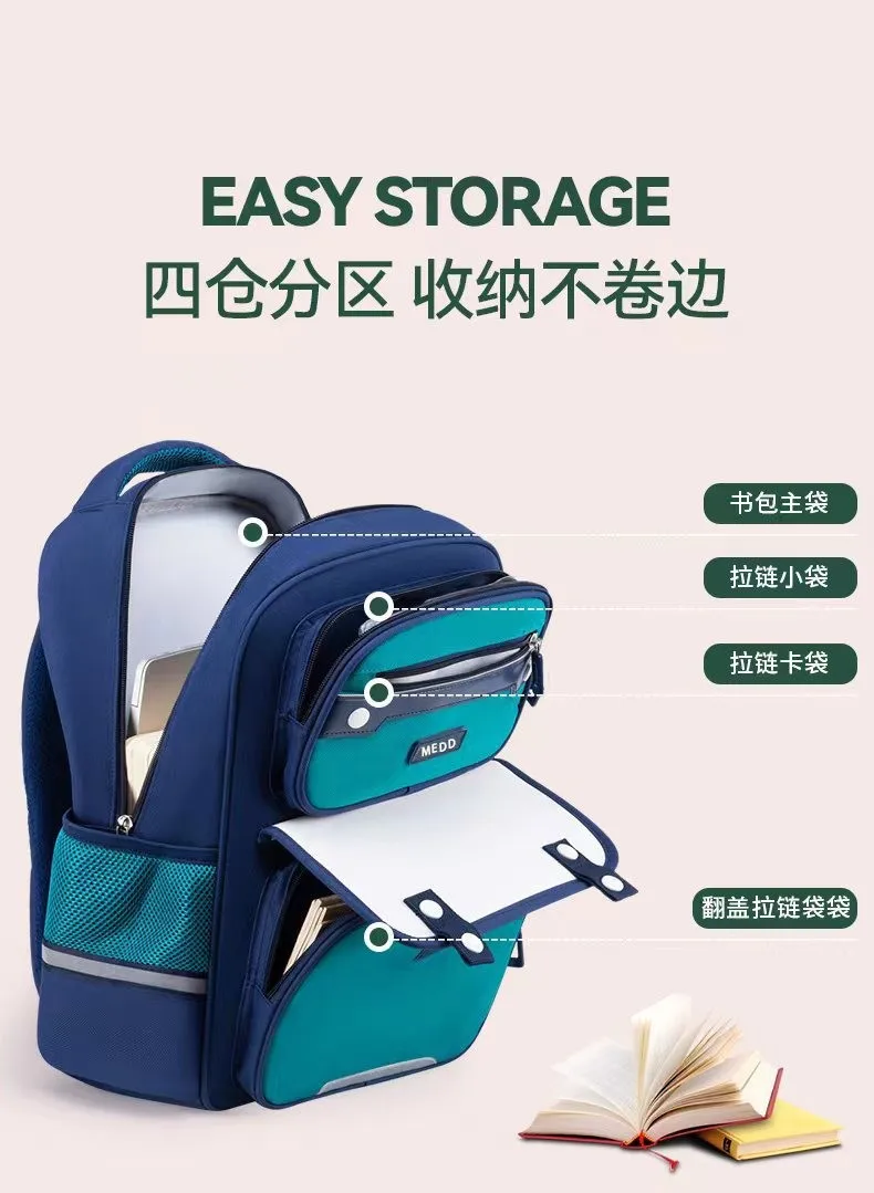 16 Inches School Backpacks Waterproof 900D School Bags for Boys Girls School Supplies Wholesale Mochilas Escolares for Students