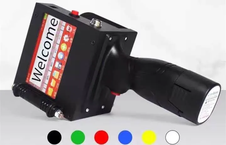 Factory Price Two Heads Handheld Inkjet Printer Date Picture QR Code Bar Code Coding Machine Bag Printing Machine
