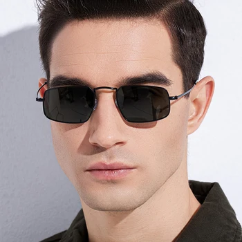Wholesale metal polarized sunglasses men fashion luxury high quality polarized UV400 custom logo mens sunglasses