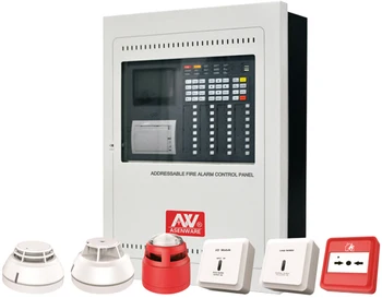 2 Wire Addressable Fire Alarm System Fire Alarm Control Panel En54 Lpcb ...