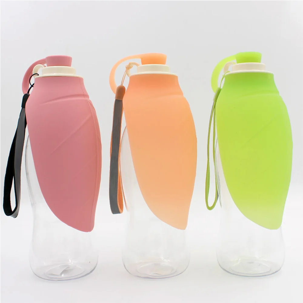 multiple colour silicone pet water bottle